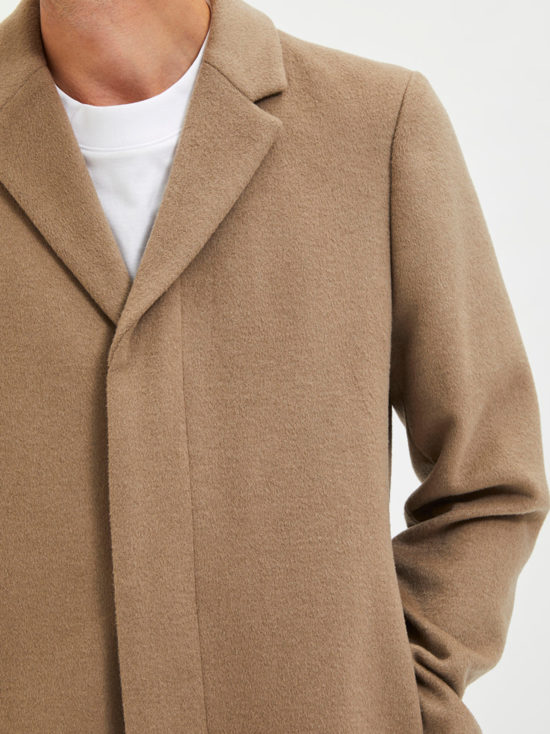 Jones Frakk - Beige/ Greige